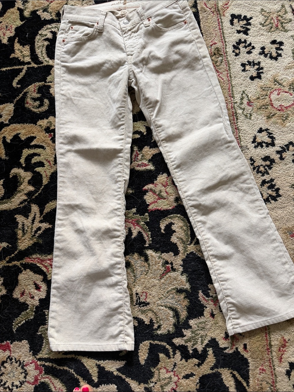7 For All Mankind Women’s Cream Boot Cut Jeans new, never worn